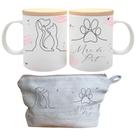 Kit Presente Dia das Mães de Pet Caneca C/Tampa + Nécessaire Kit Presente Dia das Mães de Pet Caneca C/Tampa + Nécessaire