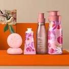 kit Presente Flor de Pêssego e Jasmim body splash, Hidratante, sabonete