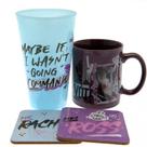 Kit Presente Friends Caneca 285 ml + Copo de Cristal 500 ml + 2 Porta-Copos Kit Presente Friends Caneca 285 ml + Copo de Cristal 500 ml + 2 Porta-Copos