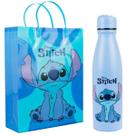 Kit Presente Garrafa Alumínio Azul Stitch 600ml - Disney Kit Presente Garrafa Alumínio Azul Stitch 600ml - Disney