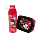 Kit Presente/Lanche Garrafa Vip 660ml Marmita Hermética c/ Compartimento 850ml Minnie - Plasútil