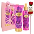 Kit Presente Phytoderm Sexy Girl: Body Splah Colônia, Hidratante e Rosa Ursinho