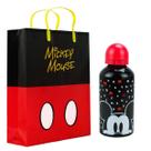 Kit Presente Sacola Garrafa Alumínio Mickey 500ml Disney