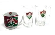 Kit Presente Torcedor Fluminense RJ 3x1 Canecas - AllMix