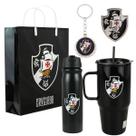 Kit Presente Torcedor Garrafa Caneca Chaveiro Broche - Vasco