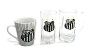Kit Presente Torcedor SANTOS SP 3x1 Canecas - AllMix Kit Presente Torcedor SANTOS SP 3x1 Canecas - AllMix