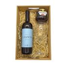 Kit Presente Vinho Lianto Primitivo Taça e Geleia