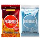 Kit Preservativo Camisinha Fire Esquenta Ice Gela 2x3 unidades - Prudence