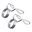 Kit Presilha de Halter Barra Olímpica PEL-04CH Pelegrin Mola Cromada