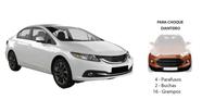 Kit Presilha Parachoque Dianteiro Civic 2013 A 2017