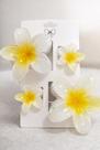 Kit Presilhas Flor Florais em Acrílico 4 Unidades Feminina