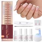 Kit Press on Nails Beetles Short Squaval French Tips