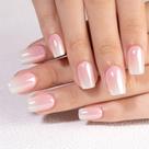 Kit Press On Nails Curvlife Soft Gel, 30 unidades, capa completa, rosa