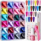 Kit Press On Nails Teenitor Long Coffin 24 cores 576 unidades