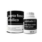 Kit preto fosco vinilico 600ml + catalisador 300ml maxi rubber Kit preto fosco vinilico 600ml + catalisador 300ml maxi rubber
