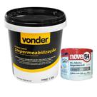 Kit primer p/impermeabilizante + manta asfaltica 1l vonder
