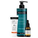 Kit Principia Skin Care Gel de Limpeza Facial 350ml+Sérum Vitamina c 30ml+Protetor Solar 40ml