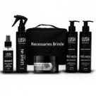 Kit Pro Mega Para Prótese Capilar Shampoo, Condicionador, Leavein 250ml e Removedora Cola Lush Profissional