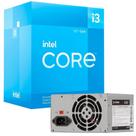 Kit Processador Gamer Alto Desempenho Intel Core I3-12100F Turbo 4.30Ghz 4 Núcleos 8 Threads Lga 1700 12Mb + Fonte Fortrek ATX 200W