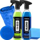 Kit Produto Para Lavar o Carro a Seco VEco Fast Cera Liquida Spray Blend Vonixx