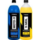 Kit Produtos Para Lavar Carro Moto Caminhão Limpeza Pesada Moto-V V-Mol Vonixx