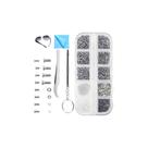 Kit Profissional 1400 Parafusos + Chave + Pinça Guia 1,2 E 1,4
