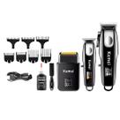 Kit Profissional 3 Máquinas Cortar Cabelo Acabamento