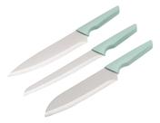 Kit Profissional Axt Wood - Chef - Pão - Santoku Verde-claro Kit Profissional Axt Wood - Chef - Pão - Santoku Verde-claro