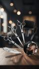 Kit Profissional Cabeleireiro 8 Peças Aço Inox