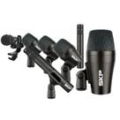 Kit Profissional com 7 Microfones para Bateria SKP Drum 7