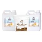 Kit Profissional da Beleza Hidratante Capilar Perolado Galão 5 Litros Hidratação Mandioca 3Kg
