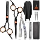 Kit Profissional De Cabeleireiro Tesoura 6 Polegadas Aço Inoxidável Ferramentas de Estilo