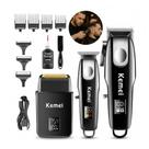 Kit Profissional de Máquinas de Cortar Cabelo e Acabamento Kemei KM-8501