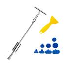 Kit Profissional De Reparo De Amassados Automotivos: Extrator De Metal Com Cabo T, Abas De Cola