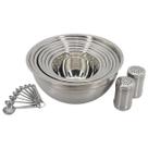 Kit Profissional Inox Tigela e Medidor Precisão Lovely Vibe