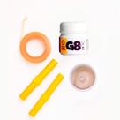Kit Profissional Mega Hair Cola G8 Transparente, Papel Térmico e Nanopele
