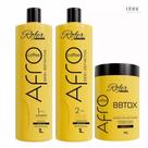 Kit Progressiva Afro Coffee 1L + Bbtox Afro Coffee 1L Rofer Profissional