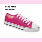 Kit promocional 2 tênis infantil meninas com glitter brilhante