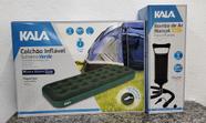 Kit promocional colchão inflável solteiro com bomba de ar manual Kit promocional colchão inflável solteiro com bomba de ar manual