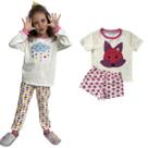 KIT PRONTO 2 Pijamas Infantis Menina 1 ao 10 anos 100% Algodão DETALHES INTERATIVOS