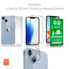 Kit Proteção 4Em1: Capa + Película 3D Vidro +Película Cerâmica + Película Câmera Para Iphone 14 Plus