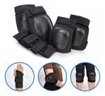 Kit Proteção Adulto Patins Skate Joelheira Cotoveleira Munhequeira Kit Proteção Adulto Patins Skate Joelheira Cotoveleira Munhequeira