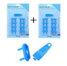 Kit Proteção com 16 Protetores para Tomada com Chave - Azul