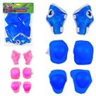 Kit Proteção Cotoveleira e Joelheira Infantil Segurança e Diversão