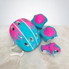 Kit Proteção Infantil Capacete Cotoveleira Joelheira Para Patins Skate Bicicleta 7 Peças Cor Sortida Kit Proteção Infantil Capacete Cotoveleira Joelheira Para Patins Skate Bicicleta 7 Peças Cor Sortida