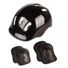 Kit Proteção Infantil Patins Skate Bicicleta Preto Rollers - Fenix Brinquedos