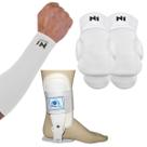 Kit Proteção Volei Manguito Joelheira N1 Sport Tornozeleira Provolley