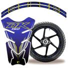 kit Protetor Adesivo Tanque E Aro Moto Haojue Dk 150 Azul