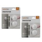 Kit Protetor Anti Impacto Auto-Adesivo Branco 2 Cartelas Com 02 Unidades Comfort Door Kit Protetor Anti Impacto Auto-Adesivo Branco 2 Cartelas Com 02 Unidades Comfort Door