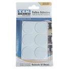 Kit Protetor Anti-Impacto Redondo Feltro 30mm 5 Cartelas Branco (60 UN) - TEK BOND